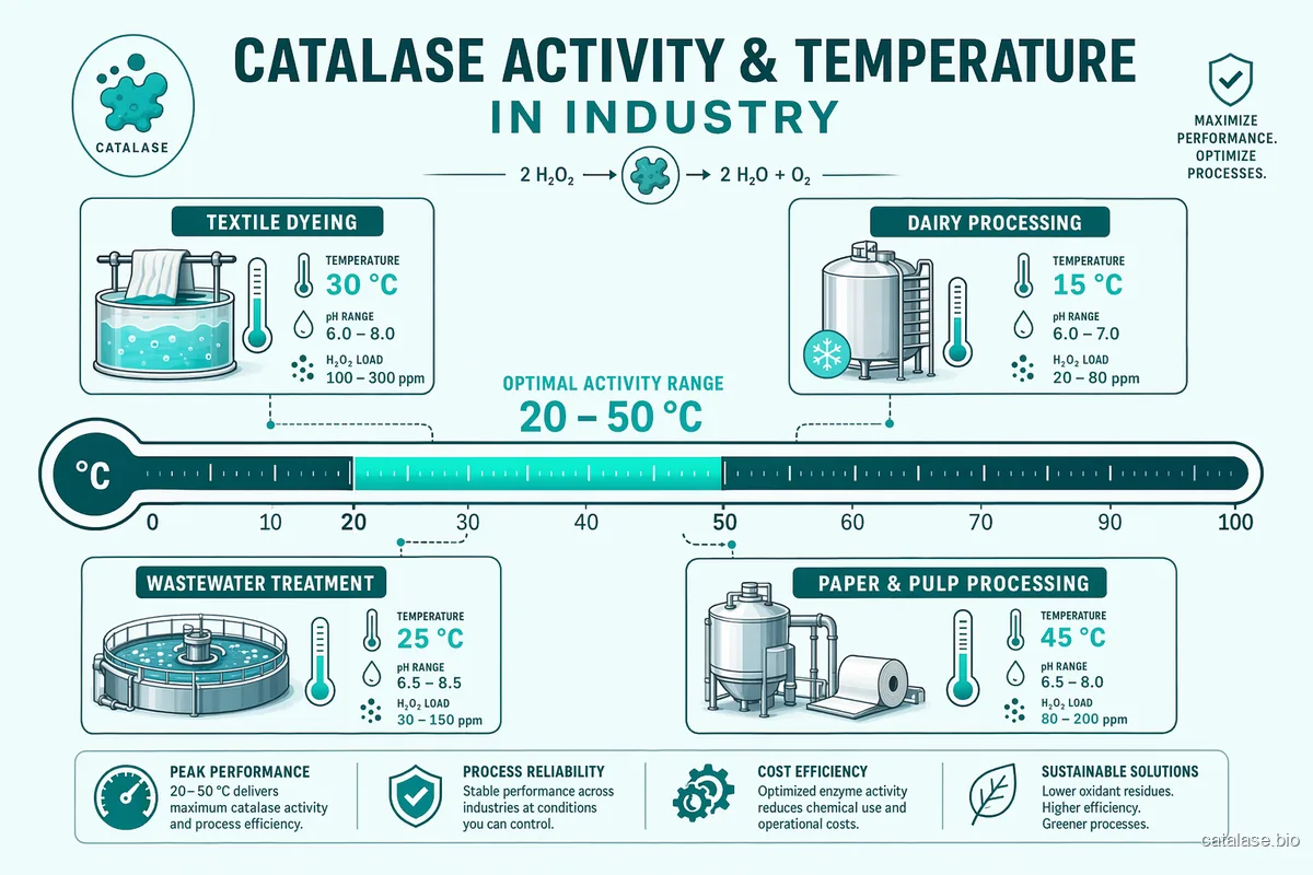 Catalase for Peroxide Removal at Working Temperatures